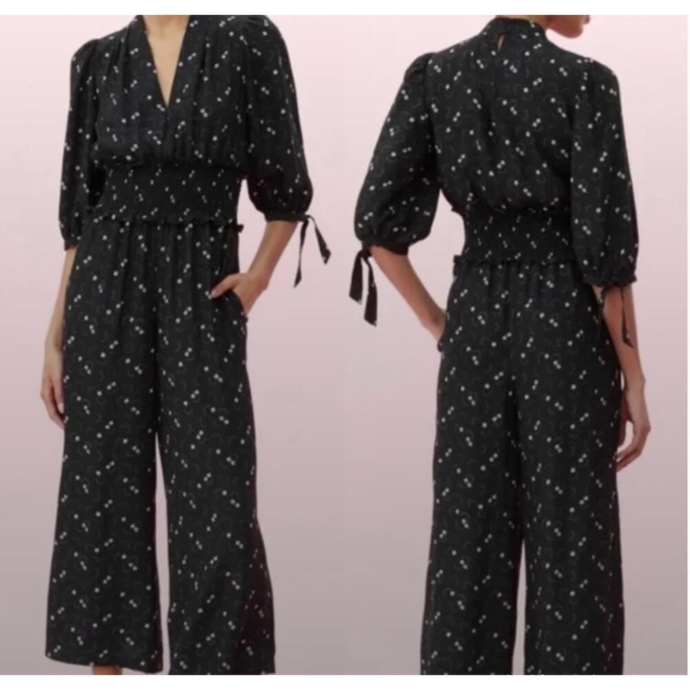 Rebecca Taylor Silk Alicia Smocked Jumpsuit 4 ($525)
